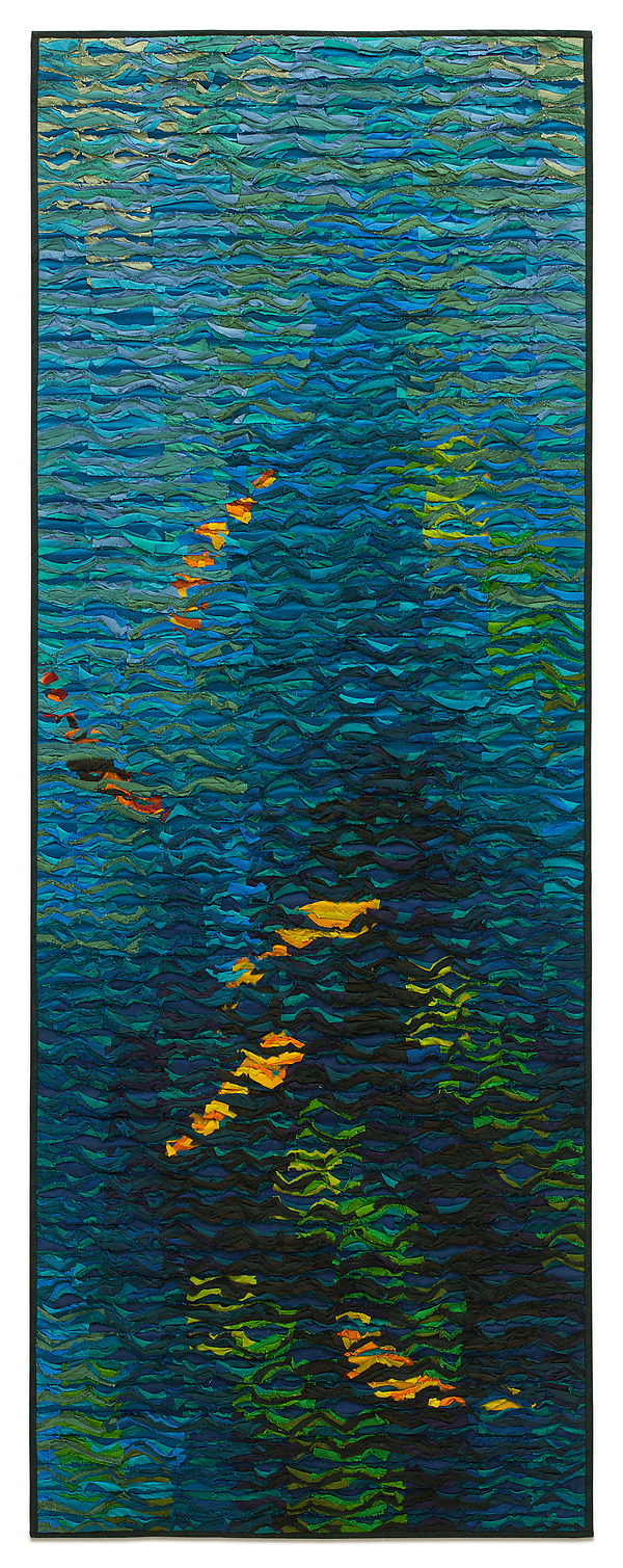Koi Shimmer Banner by Tim Harding (Fiber Wall Hanging) | Artful Home