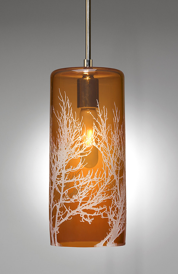 Swaying Branch Pendant by Moshe Bursuker (Art Glass Pendant Lamp) | Artful Home
