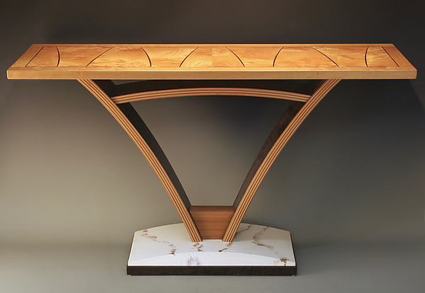 Bridge Table by Derek Secor Davis (Wood Console Table) | Artful Home