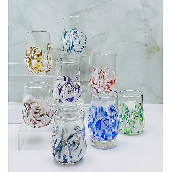 Set of Eight Arctic Twisty Cups