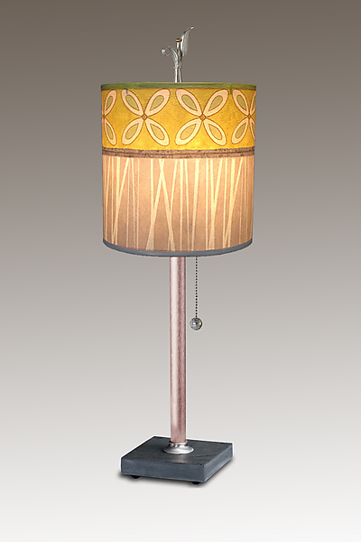 Kiwi Copper Table Lamp on Vermont Slate Base