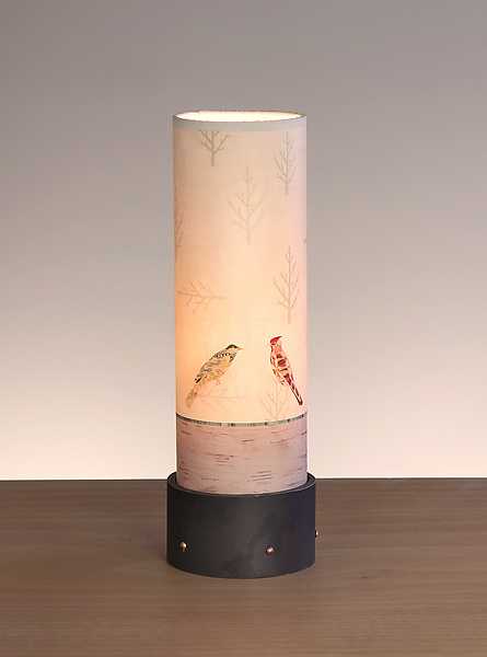 Birds Friends Luminaire Table Lamp by Janna Ugone (Mixed-Media Table Lamp) | Artful Home