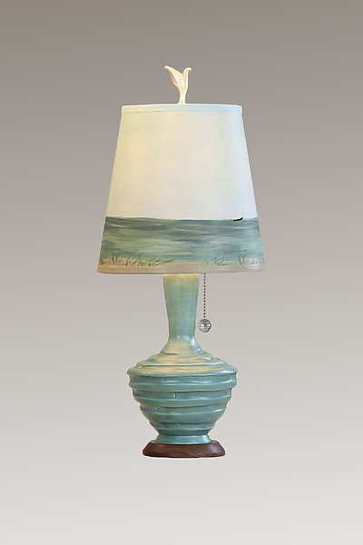 Shore Aqua Ceramic Table Lamp