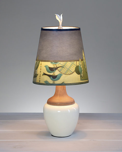 New Capri Ceramic and Maple Table Lamp