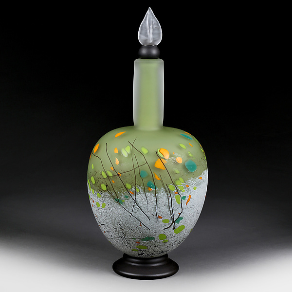 Mountain Meadow Elongated Sphere Decorative Bottle