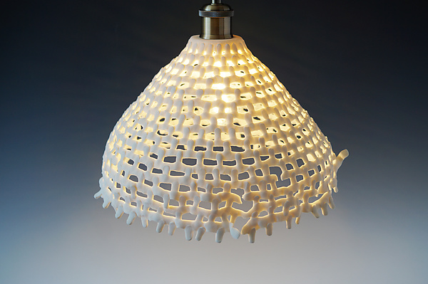 Porcelain Pendant Lamp by Natalya Sevastyanova (Ceramic Pendant Lamp) | Artful Home