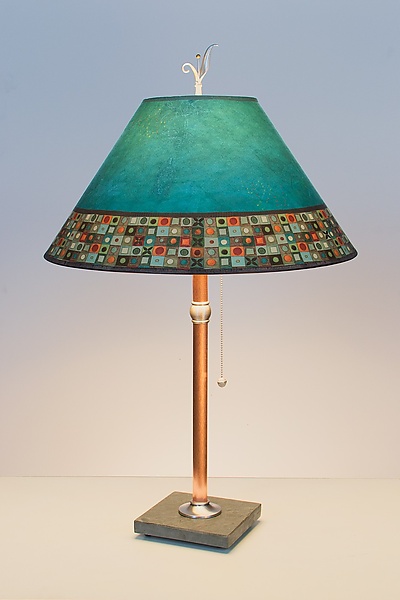 Mosaic Copper Table Lamp