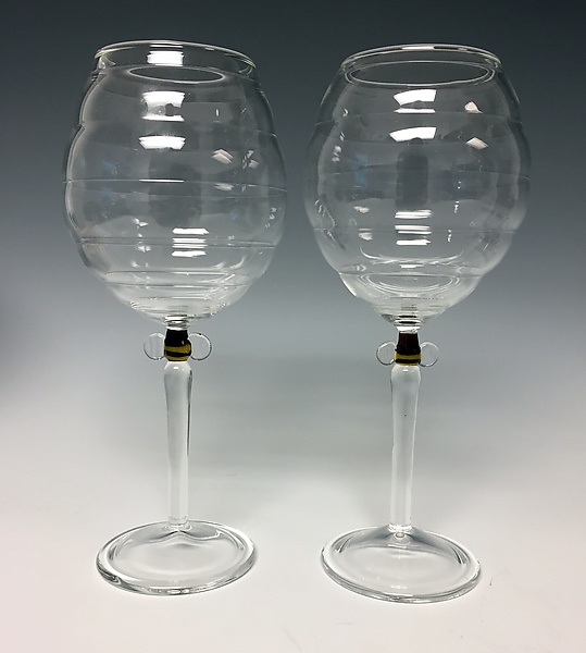 Pair of Beehive Goblets