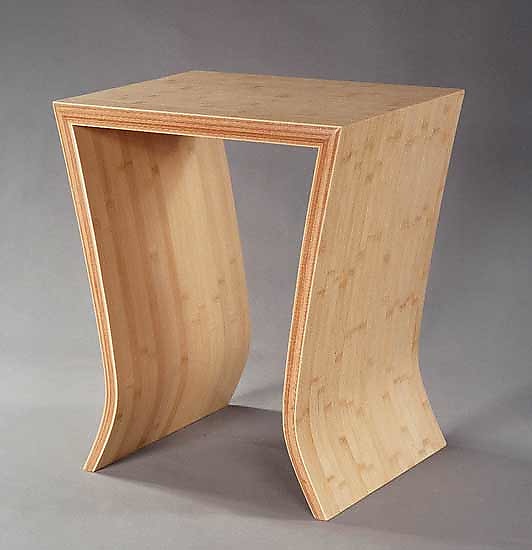 Bamboo Side Table by David N. Ebner (Bamboo Side Table) | Artful Home